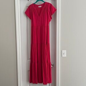 Calvin Klein Vibrant Pink Maxi Dress